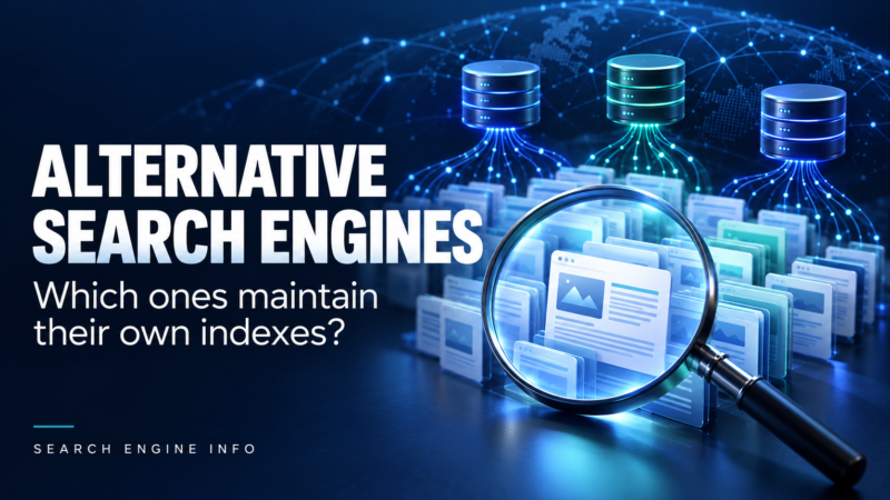 Alternative Search Engines: Which Ones Maintain Their Own Indexes?
